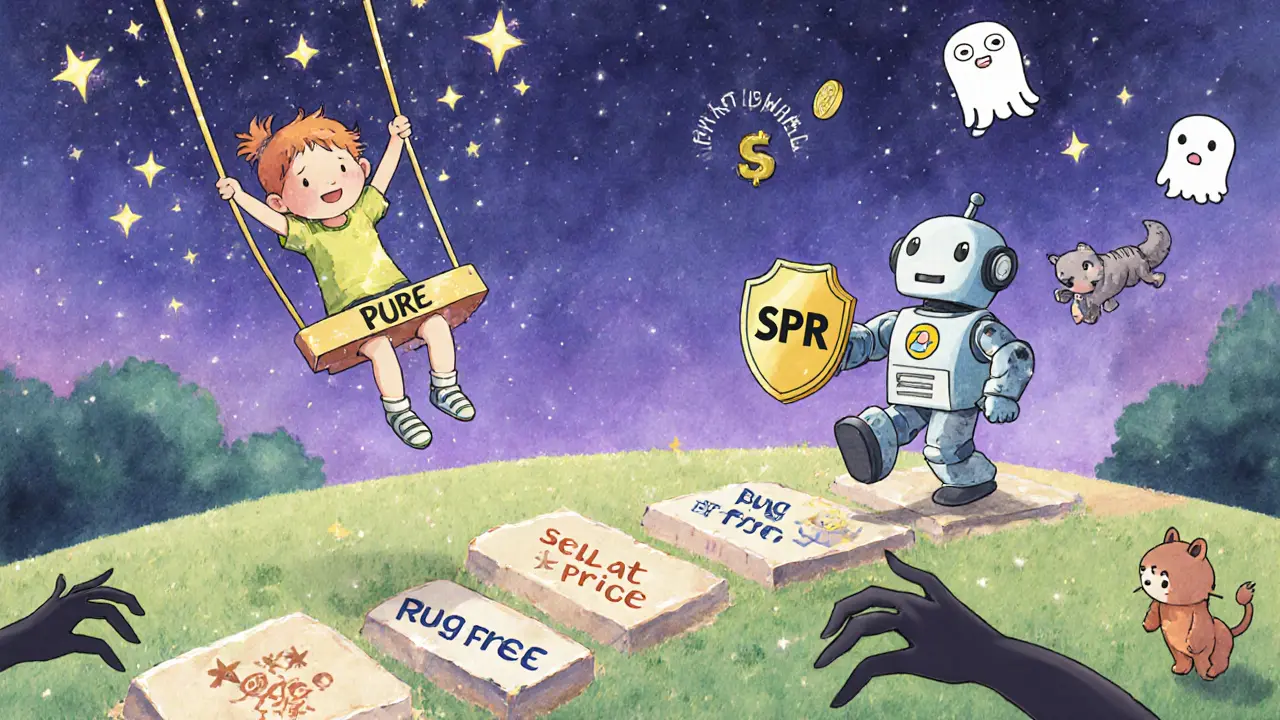 Two children play on different paths—one wild and sparkly, the other safe and steady—with a robot protecting them.