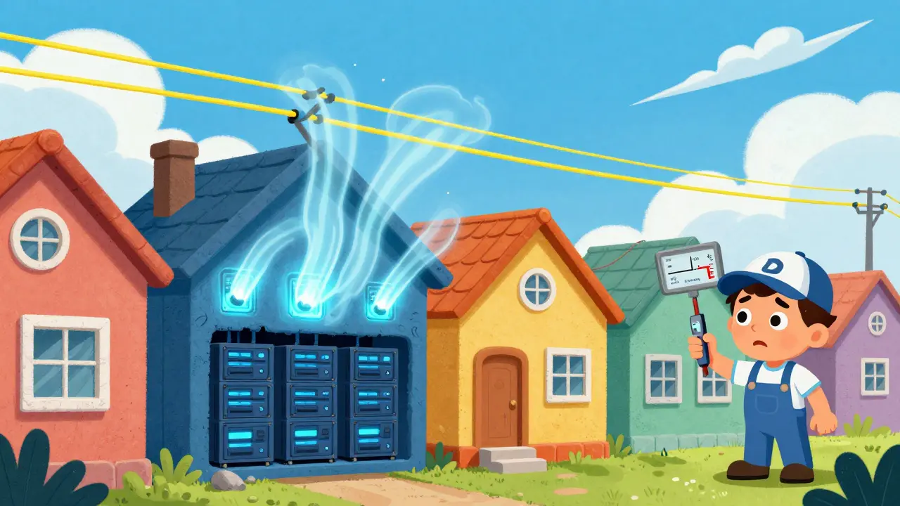 Hidden mining servers draining home power
