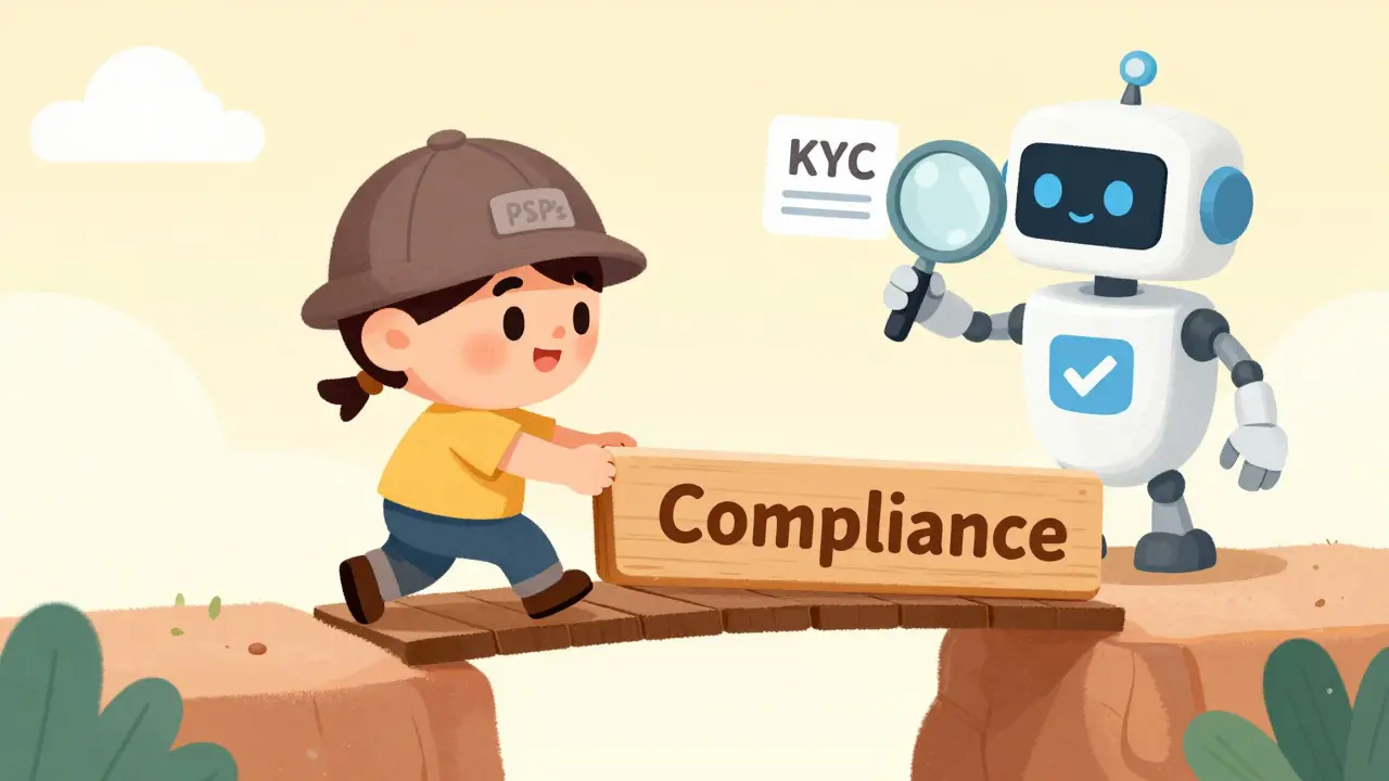 Fintech guide helping user cross compliance gap with ID check